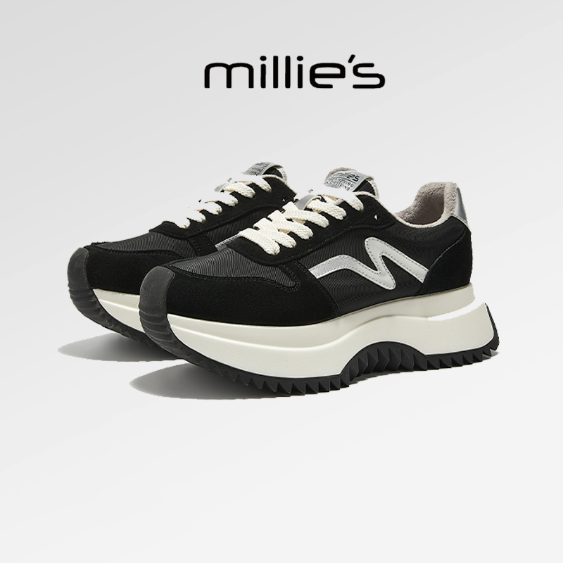 顺丰包邮轻便黑白运动女鞋