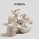 MILLIE 女 百搭凉鞋 妙丽露趾粗跟优雅气质时髦性感柔软舒适时尚
