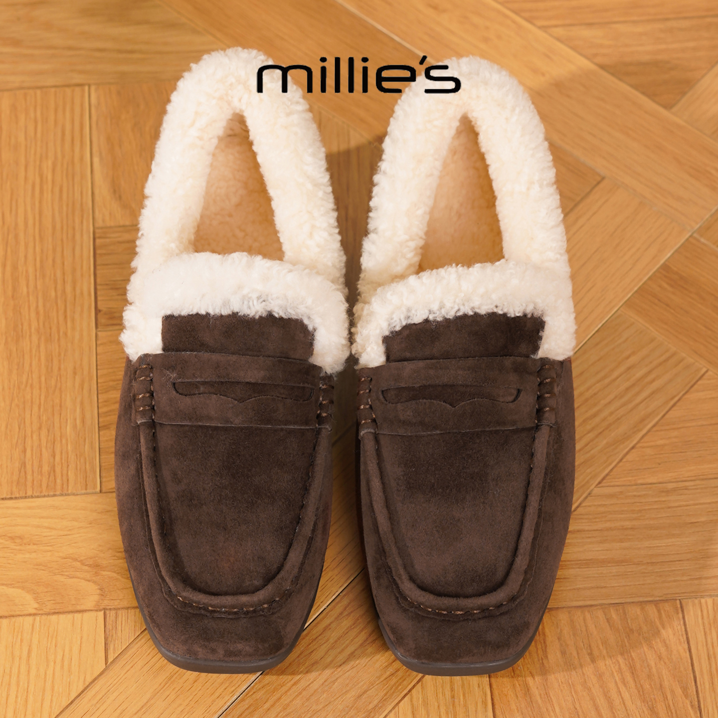 MILLIE'S/妙丽平底加绒休闲鞋