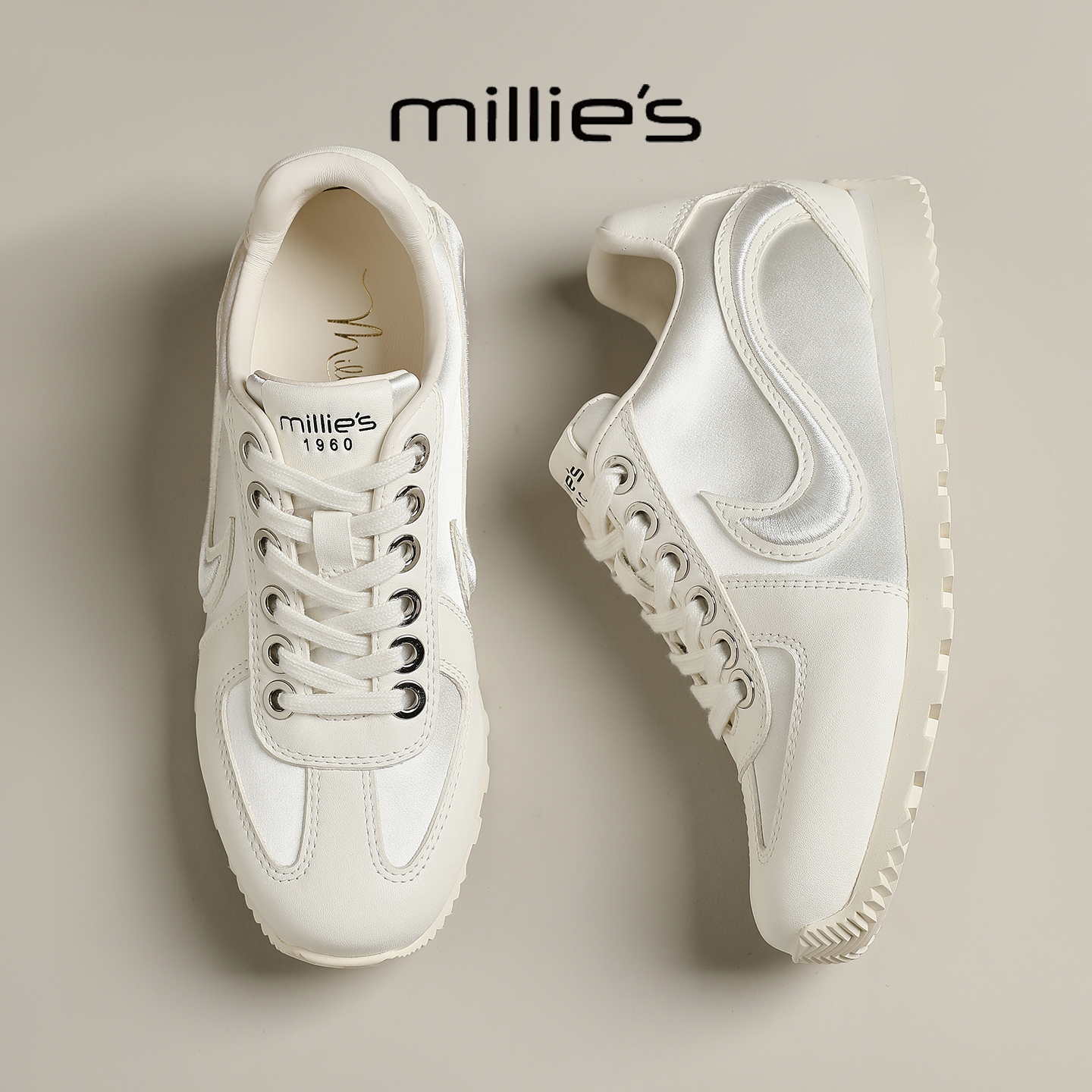 MILLIE'S/妙丽真皮德训鞋