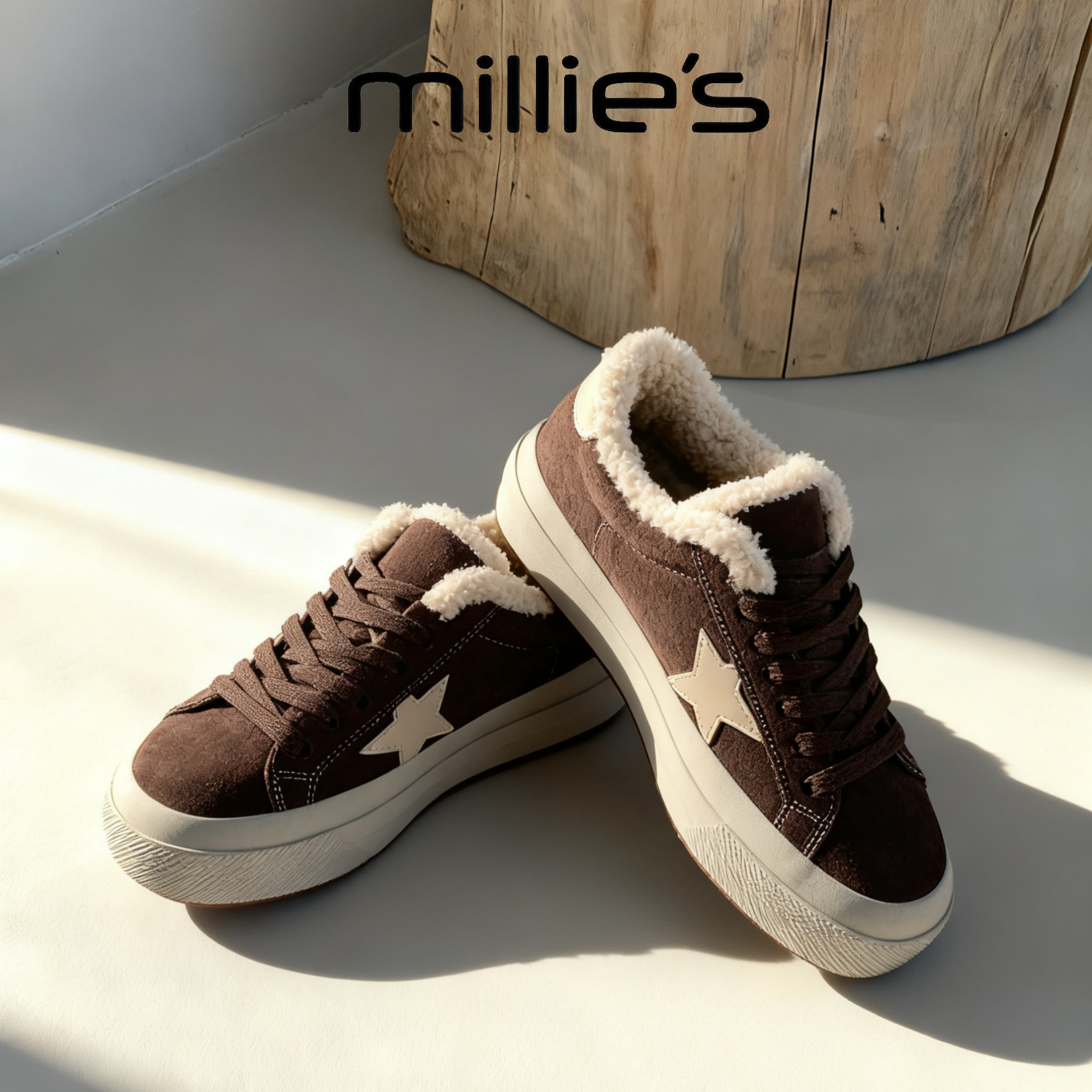 顺丰包邮妙丽加绒保暖厚底板鞋