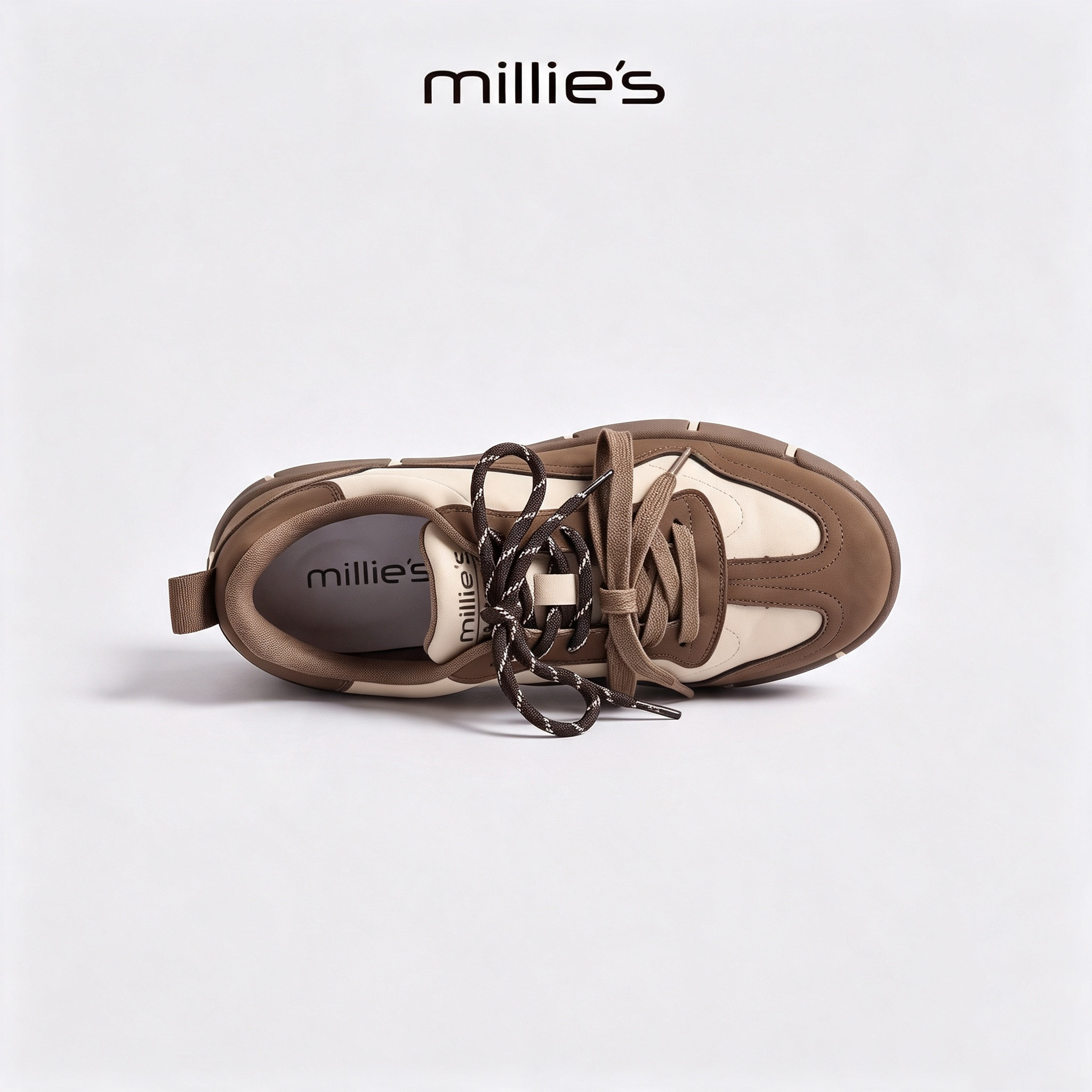 MILLIE'S/妙丽真皮德训鞋女