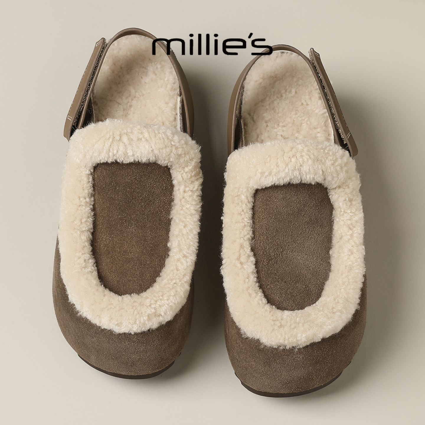 MILLIE'S/妙丽2025新款加绒加厚休闲时尚毛毛鞋复古百搭保暖舒适,女鞋,时尚休闲鞋,淘宝优惠券,粉丝福利购,淘宝优惠卷