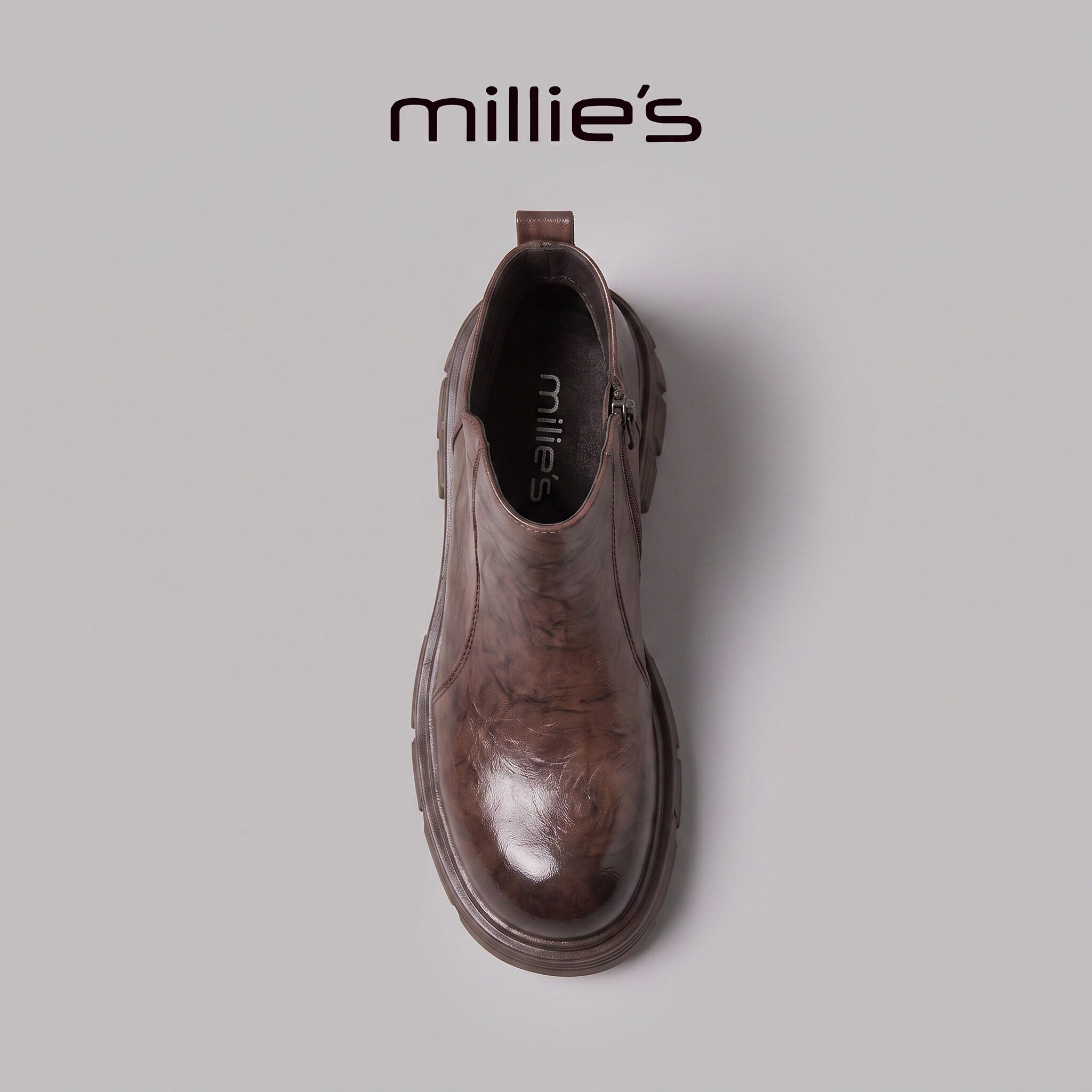 MILLIE'S/妙丽加绒切尔西靴女