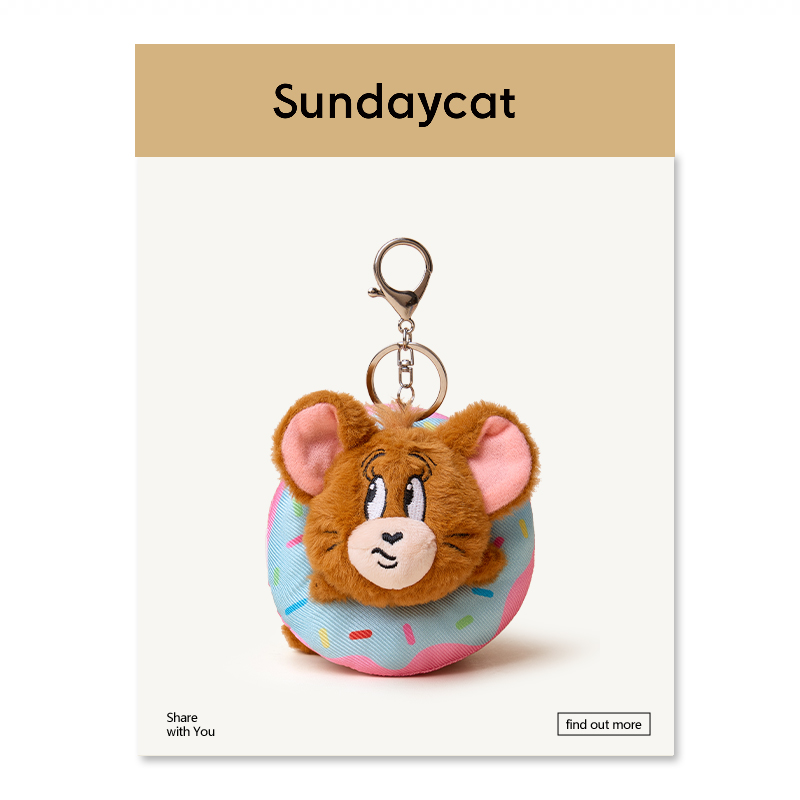SUNDAYCAT正版联名猫和老鼠挂件