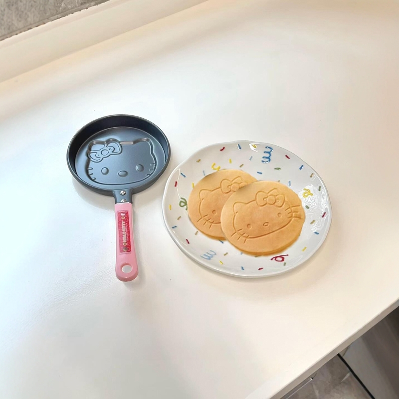 哈喽kt平底锅煎锅不粘锅家用早餐烙饼煎蛋神器无涂层荷包蛋锅