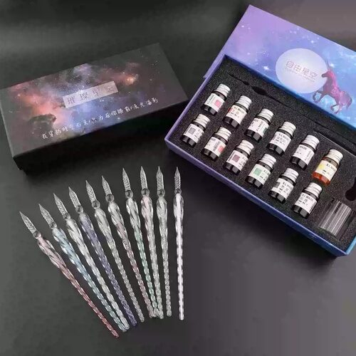 玻璃笔水晶蘸水笔学生文具网红