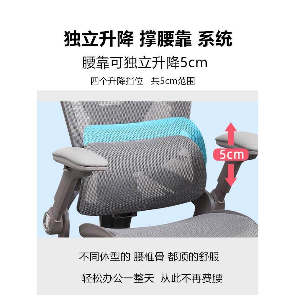 新品人体工学桦赫府椅子老板办公椅电脑椅家用护腰透气久坐舒适电