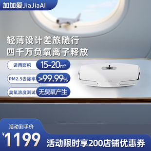 加加爱负氧离子机家用车载便携除烟味负离子发生器空气净化器25D1