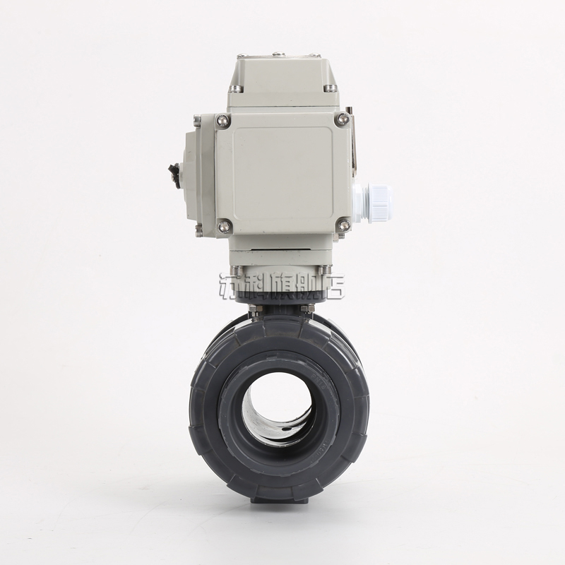 Q911F-10S电动UPVC球阀塑料固定螺纹手动内螺纹外螺纹DN25 32 40