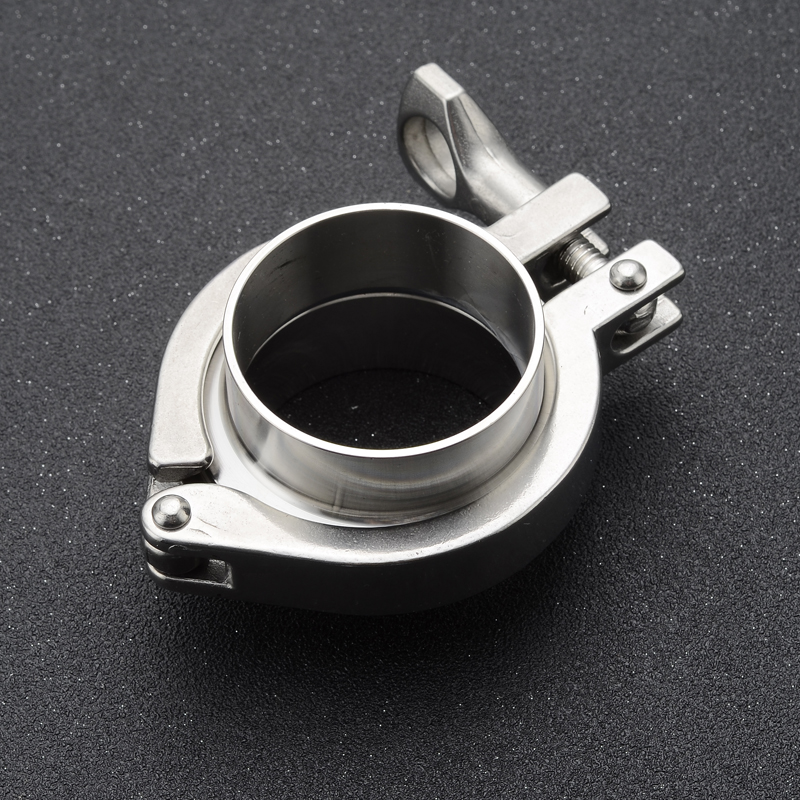 304/316不锈钢卫生级卡箍套装精铸快装卡箍接头抱箍管夹管卡