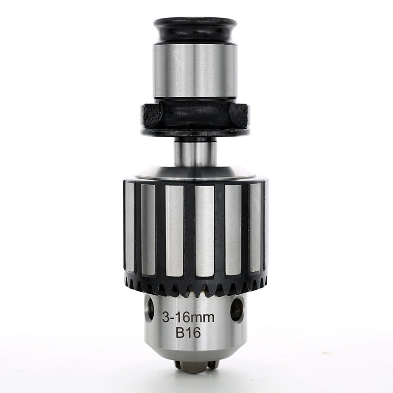 B16连接杆攻丝机快换夹头t电机轴钻夹头B18锥柄连接套多孔钻转换