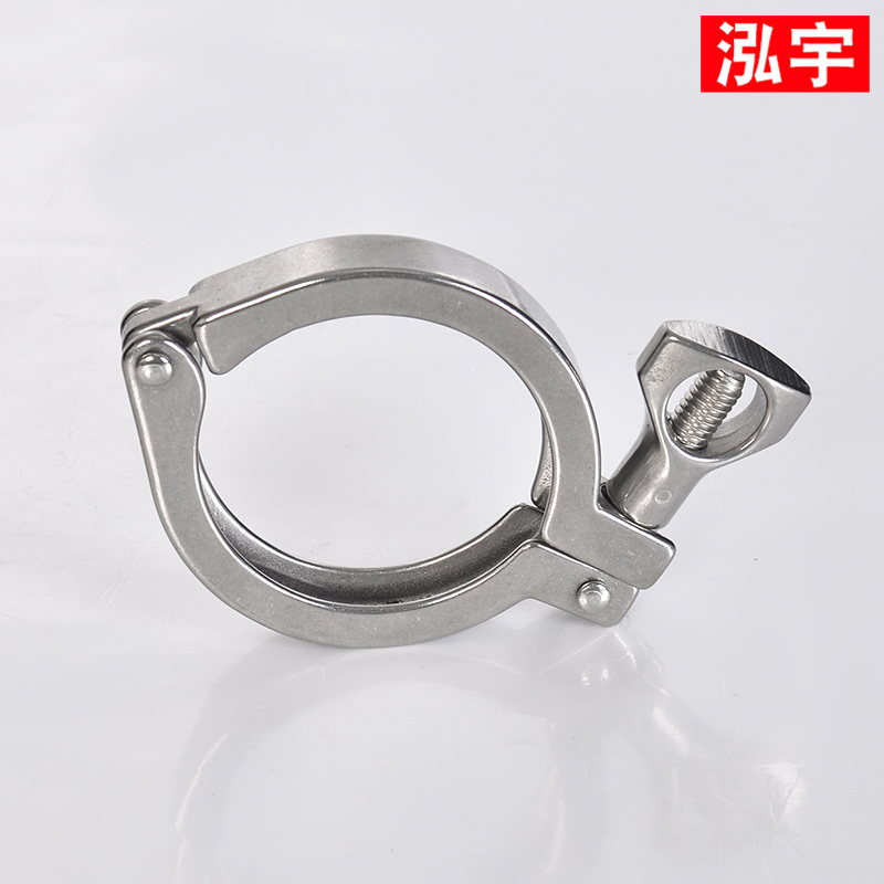 卫生级快装卡箍316不锈钢接头卡盘抱箍快接端头精铸卡扣管夹