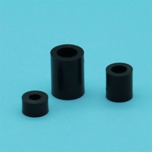 M8塑料垫片直通柱套管ABS垫高垫圈圆柱间隔离柱 黑色M3