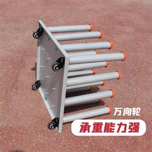 广告材料置物架可移动存放收纳架胶膜耗材车展示架背写真喷绘卷材