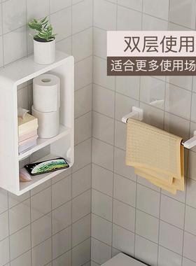 浴室置物壁架组洗手墙间挂架卫生间搁板收纳层1ZJ58864板防水多层