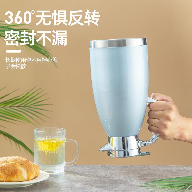 04不锈钢欧式双层便真携暖水壶3空户外效家用密UWE封长保温壶