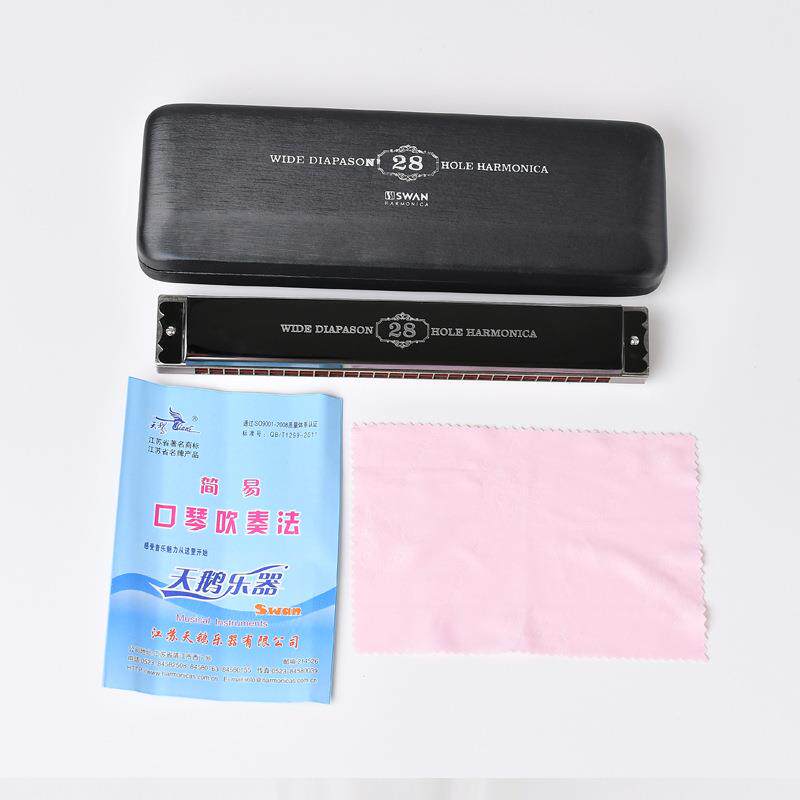 天8孔口琴复音重音C成人学生初RUO2学者专业演厂奏鹅口琴家直销乐