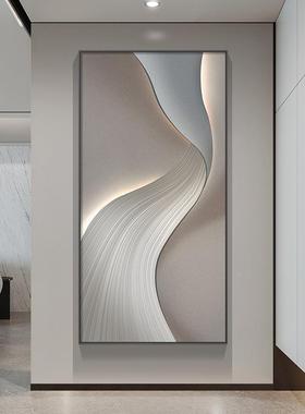 壁现道代简约玄关装饰画极简象过抽走廊尽头挂画轻奢LED氛围SF692