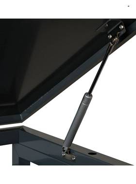 跨境款双格垃圾桶箱垃圾桶收纳房工具收纳箱  wheelie bin store