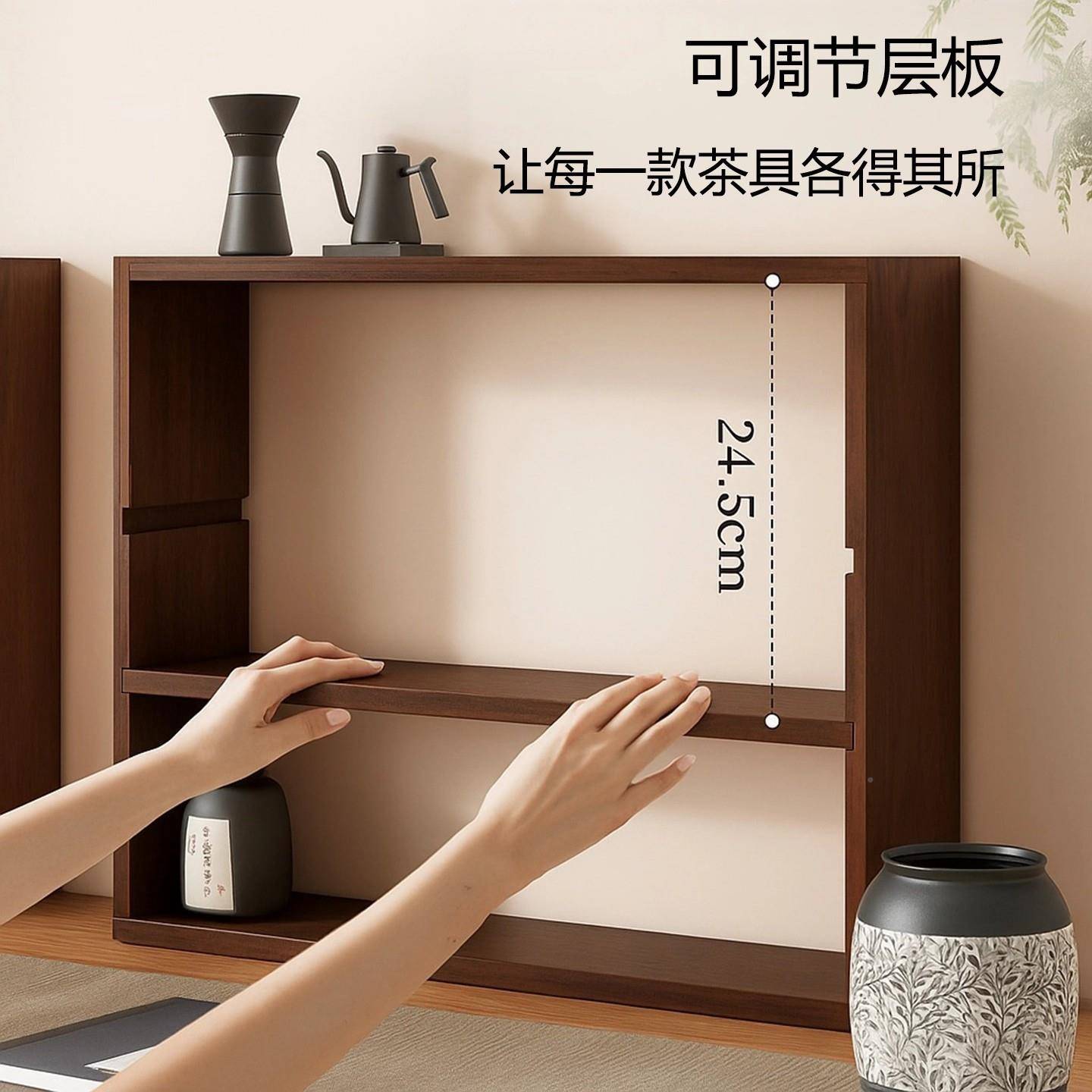 子墙上置物柜架ZWJ0268博古架展示客厅桌柜面物柜轻奢小众置感格