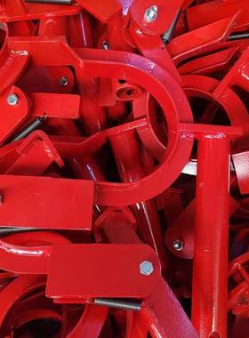 混凝土泵车软管夹卡管固定卡箍胶卡箍固定RKB管管车泵胶管固定胶