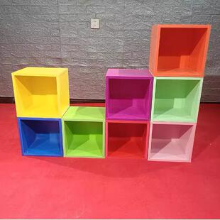 彩TLE方格柜物子自由组合正方形储柜格柜收纳架箱置物色书橱