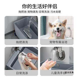 卫生间号移洗动墩布97水池水 家用拖把落池阳台小拖布池地拖盆地式