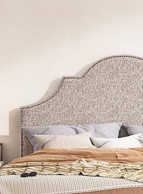 派家法式布艺巧床主卧豪华简大气双人床约现具代中古风女儿PJN公