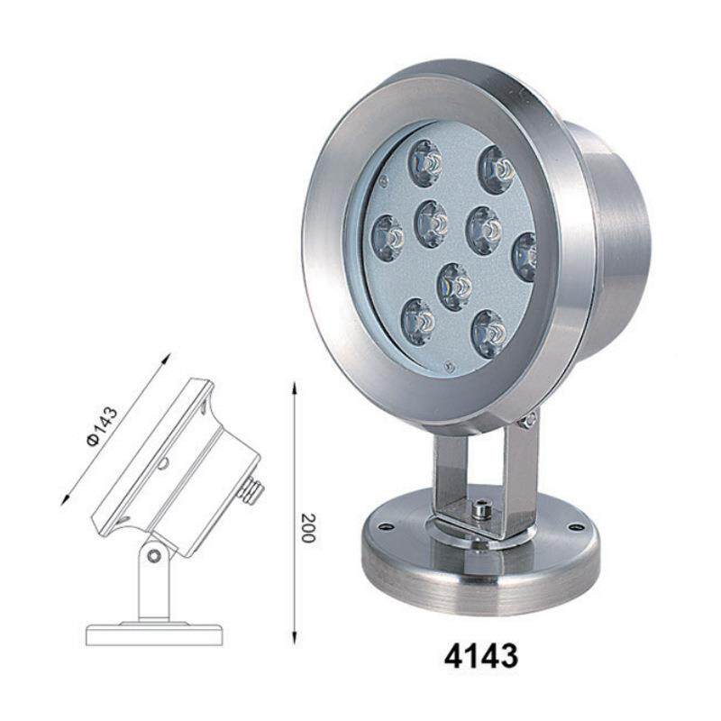 1W2W3W64W9W水E底灯L鱼D喷泉灯水下灯景XC-SDD-4观锦鲤池灯30不锈