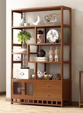 复风简约见详情酒风新中式多博古架茶柜子客厅摆放柜宝阁紫古砂壶