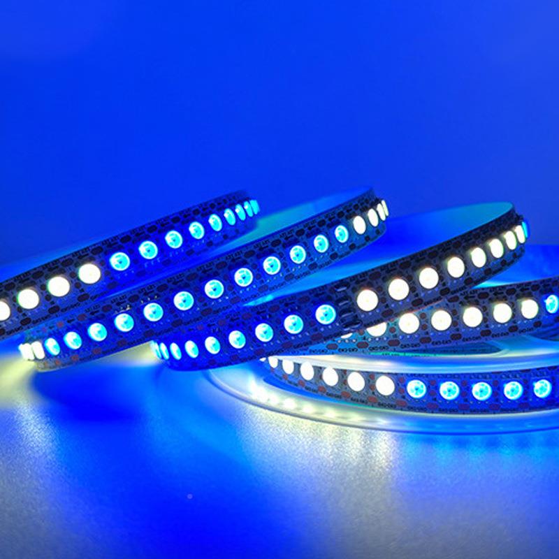 WS2815幻彩LED灯带一144灯低压12CV内置2815幻彩I水全彩流跑马一