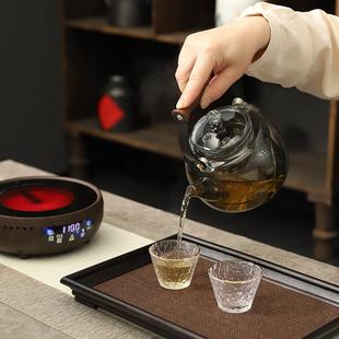 围炉煮茶电陶炉茶炉家用茶壶套装 直销新款 煮茶器双环远红外电陶炉