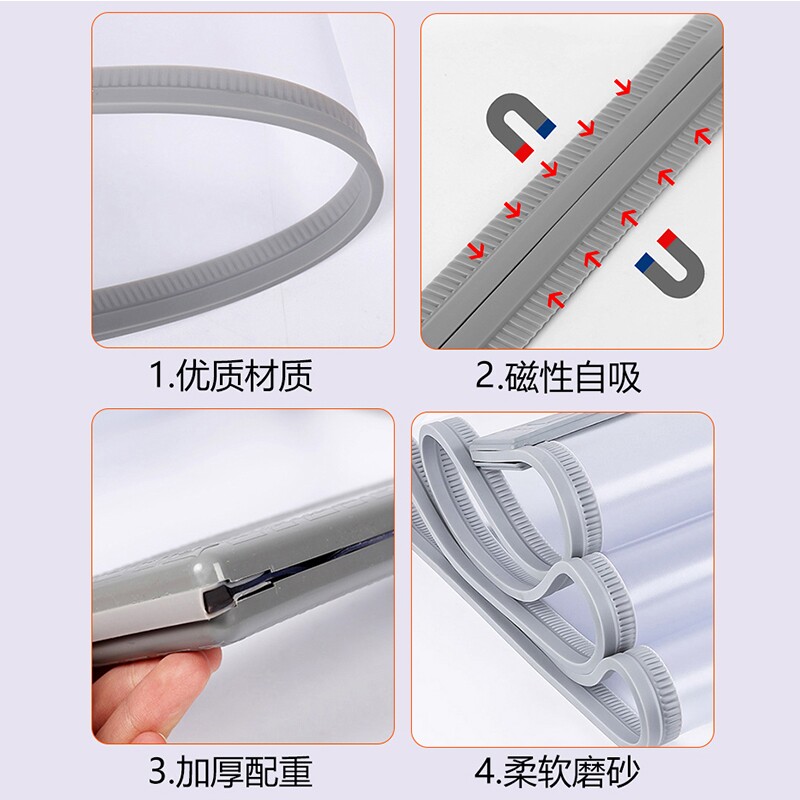 Wpvc磨砂磁吸门帘不透明塑料软门帘厨房胶帘帘子厕所磨沙冬季皮帘