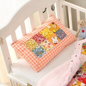 天然棉花儿童枕头宝宝棉花枕芯婴幼儿枕纯棉枕套单人双人装 幼儿枕