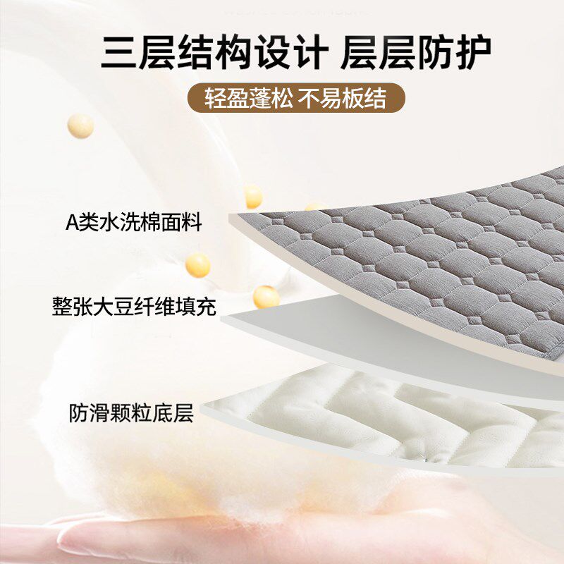 A类薄款床垫宿舍学生单人专用褥子软垫90x190寝室垫子垫被床褥垫3