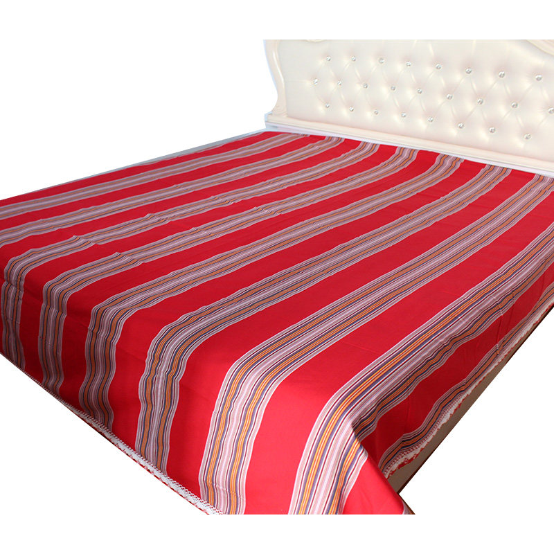 纯手工老粗布凉席床单加厚古法手织布三件套宿舍学生孕妇纯棉床笠