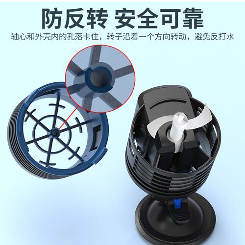 森森耀蓝造浪泵鱼缸水族箱冲浪泵静音造流吹粪便吹鱼便小型潜水泵