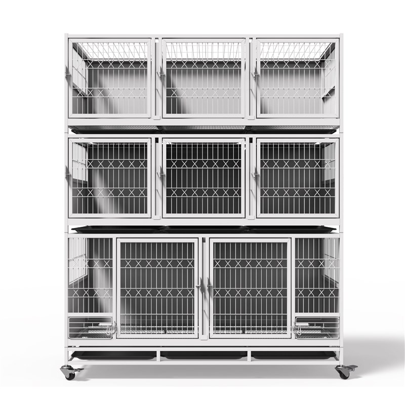 宠物店狗展示柜猫咪寄养柜玻璃隔离笼住院寄养笼繁育展示笼狗笼子