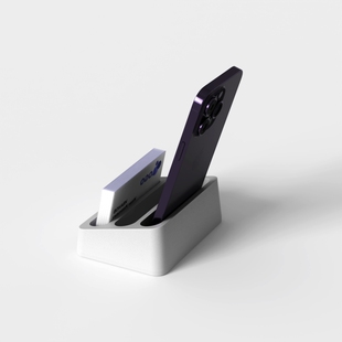 设计师工业风混凝土水泥名片座手机收纳盒摆件 创意家居桌面文具