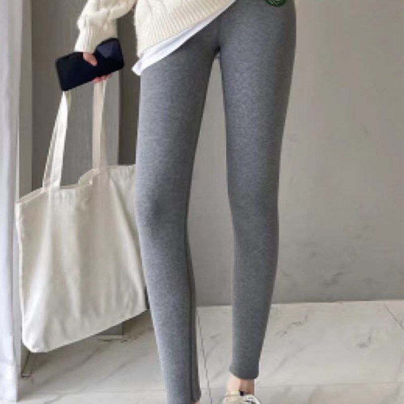 秋冬加绒打底裤女装棉裤加厚保暖靴裤外穿冬天靴裤羊羔绒铅笔长裤