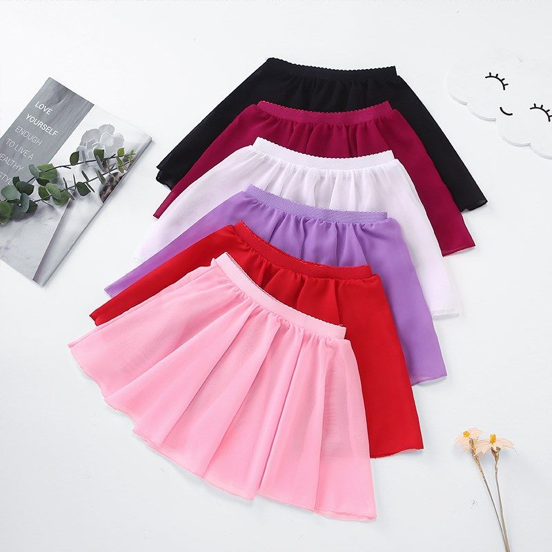 儿童舞蹈白色雪纺裙少儿跳舞围裙女孩粉色松紧纱裙芭蕾舞半身短裙,童装/婴儿装/亲子装,儿童演出服,淘宝优惠券,粉丝福利购,淘宝优惠卷