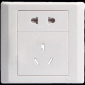 泰力16A五孔空调插座面板86型16安热水器5孔电源暗装 墙壁家用专用