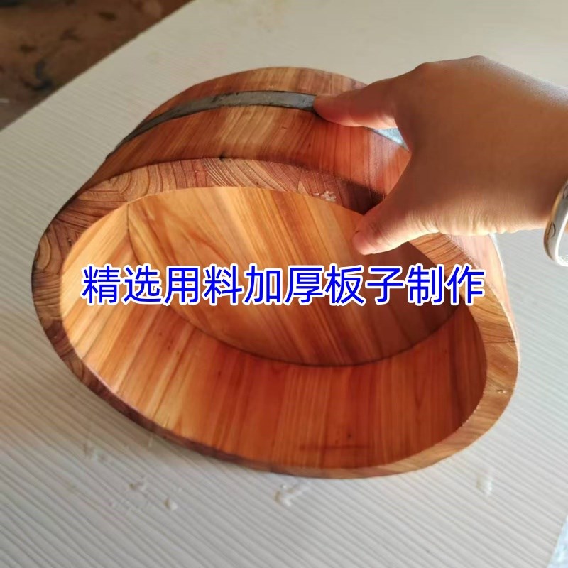 无胶无漆实木锅盖加高加厚拱锅盖老式杉木锅盖圆形木质家用土锅盖