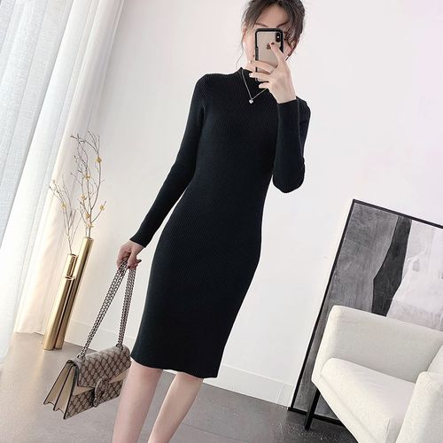 秋冬145cm150娇小女装矮个子连衣裙中长款内搭小个子毛衣打底裙xs