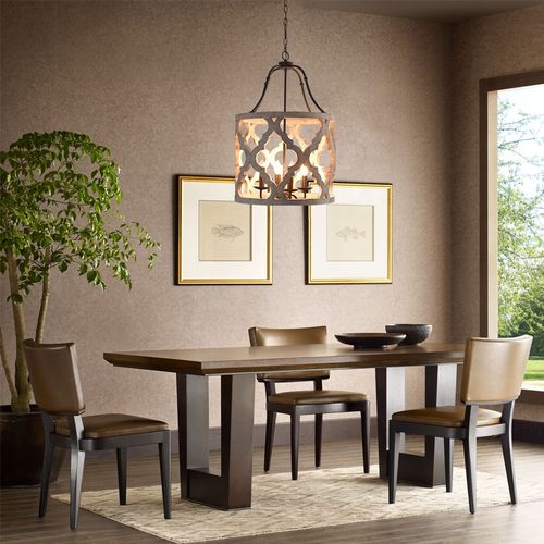 美式乡村复古木艺吊灯圆形笼子北欧餐厅法式田园卧室玄关楼梯吊灯