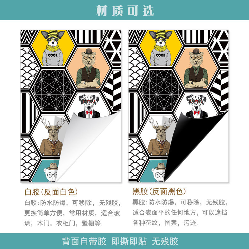 加厚包门贴纸整张木门翻新自粘卧室个性创意房间北欧装饰防水宿舍