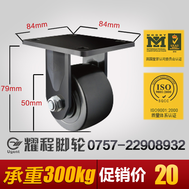 2寸低重心载重王脚轮/定向轮/轮子/重型/轮/载重300公斤/耐磨静音