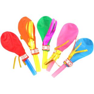 气球儿童口哨吹龙玩具吹响吹哨带宝宝哨子无毒卡通小汽球吹气锻炼