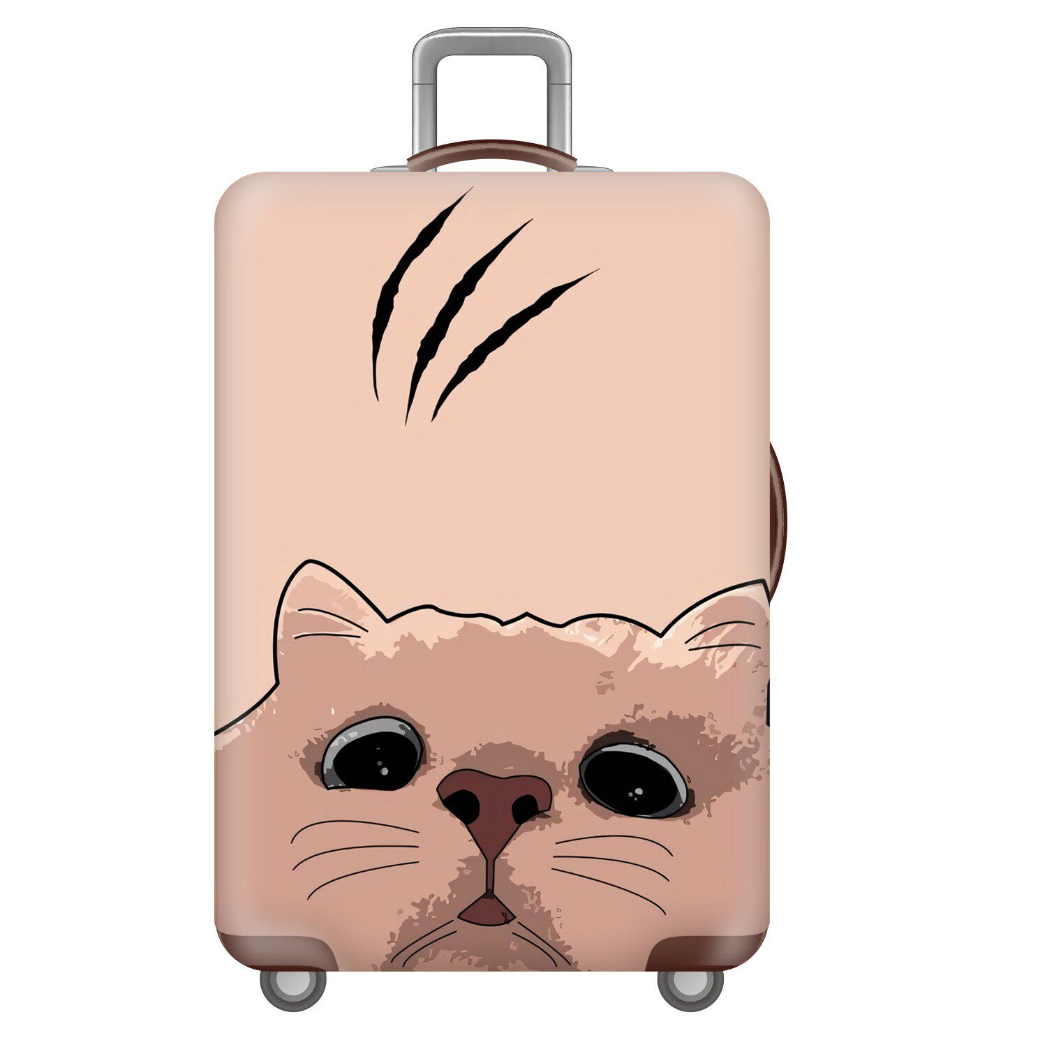 KT092猫咪弹力箱套拉杆箱旅行旅游登机行李皮箱保护罩防尘袋耐磨